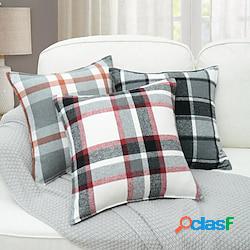 Fodera Per Cuscino Plaid Scozzese Federa Decorativa Scozzese