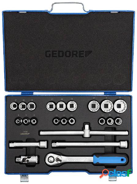 Gedore D19 EMU-20 Kit di chiavi a bussola metrico 1/2 (12.5