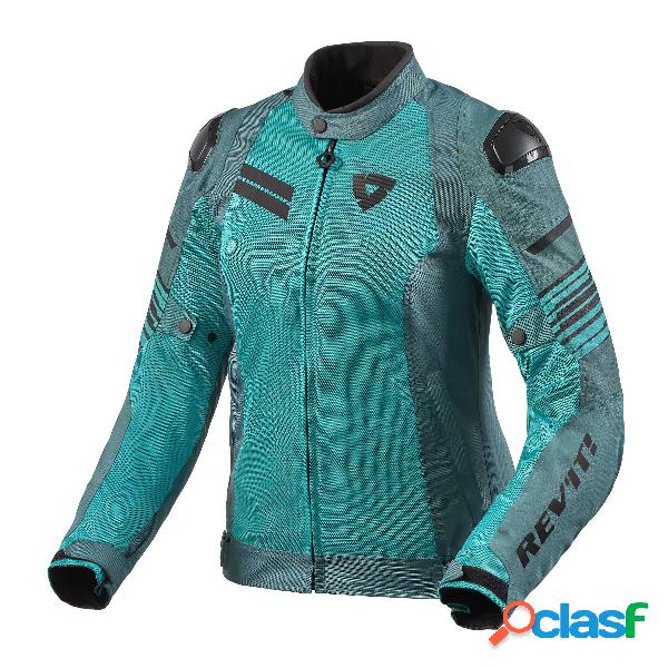 Giacca moto donna Revit Apex Air H2O Verde Scuro Verde