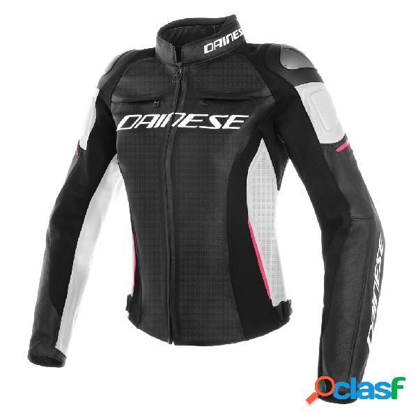 Giacca moto donna pelle racing estiva Dainese RACING 3 LADY