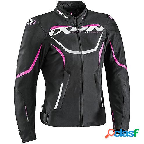 Giacca moto donna touring Ixon SPRINTER LADY nero fucsia