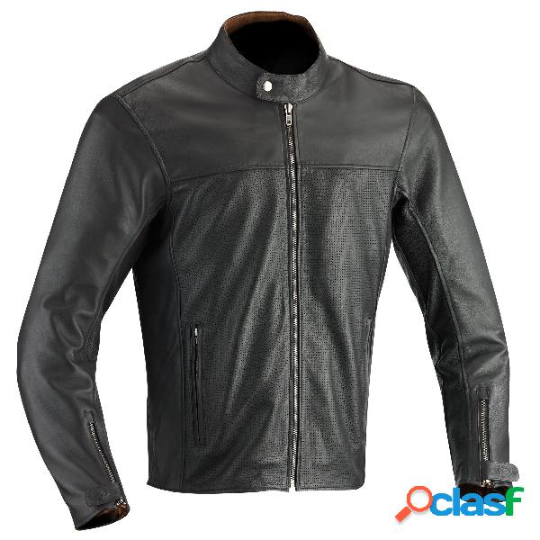 Giacca moto pelle Ixon Stroker marrone