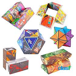 Giocattolo cubico flip 3d cubo puzzle in plastica portatile