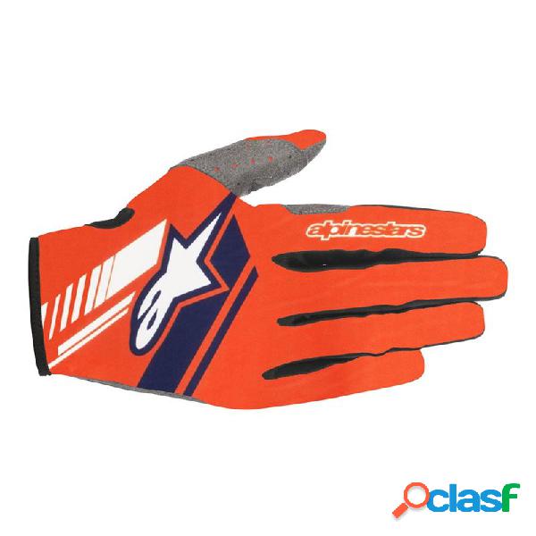 Guanti cross Alpinestars NEO Arancio Fluo Blu scuro