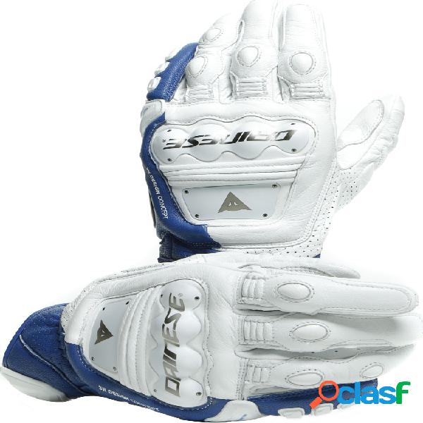 Guanti moto pelle Dainese 4-STROKE 2 Bianco Azzurro