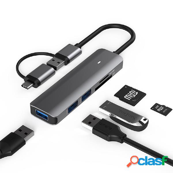 H502 5 in 1 USB/Type-C Stazione di attracco Adattatore