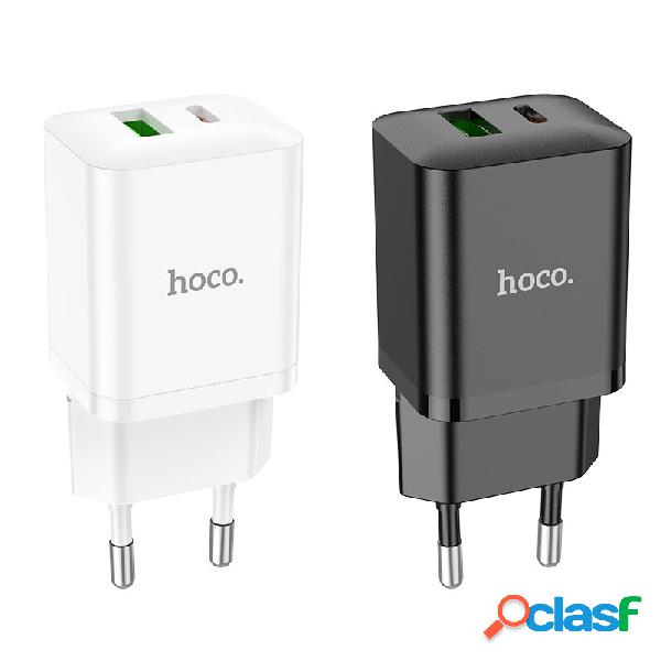 HOCO N28 20W 2-Port USB PD Caricabatterie PD20W+QC3.0 Dual