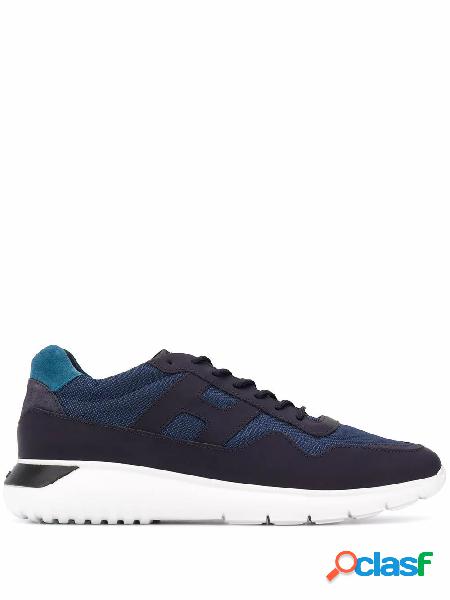 HOGAN SNEAKERS UOMO HXM3710AJ15OCZ618R PELLE BLU