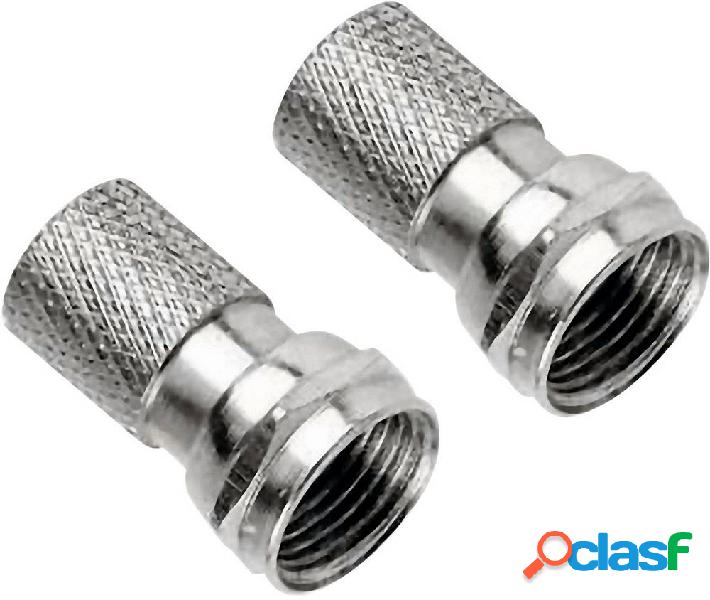 Hama 00042856 Spina F, 5,4 mm, avvitabile, 2 pezzi Diametro