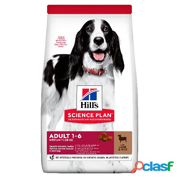 Hills Science Plan Dog Medium Adult con Agnello e Riso 14 kg