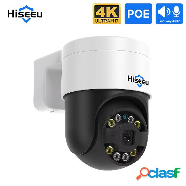 Hiseeu POE 4MP/8MP IP Videosorveglianza fotografica Outdoor