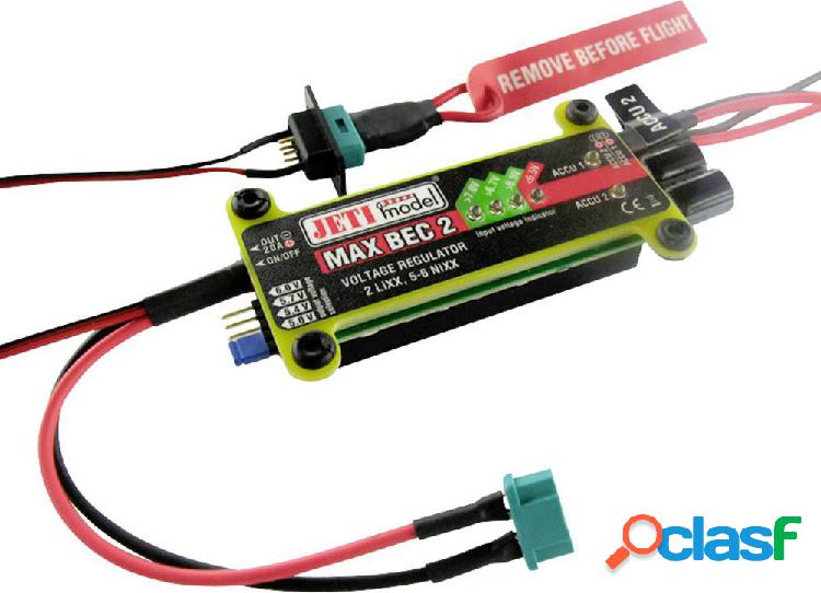 Jeti MAX BEC 2D Plus EX Switch per batteria 5.5 - 8.4 V