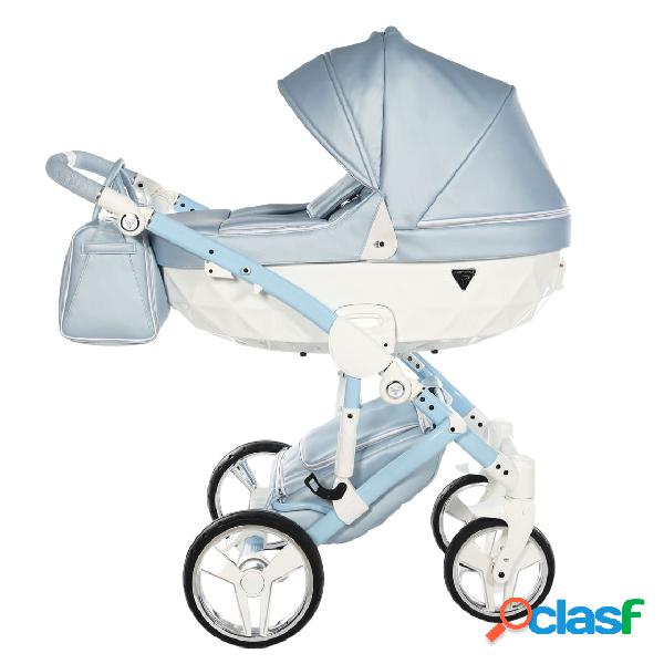 Junama Fluo Italy 3 in 1 Ecopelle Blue/Telaio Azzurro