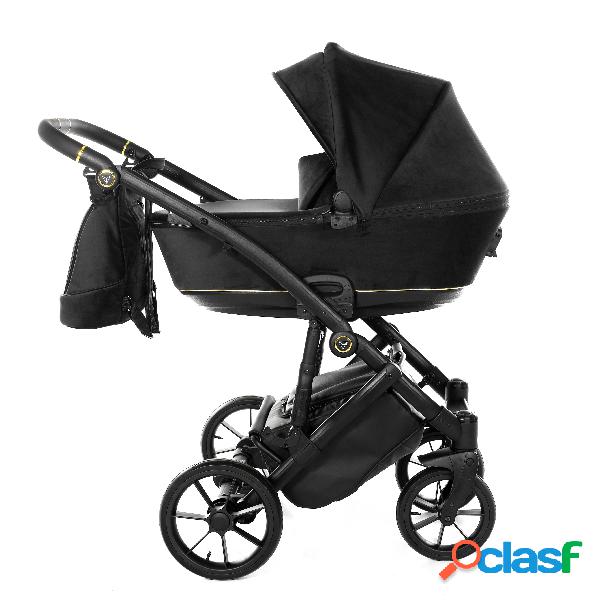 Junama Space Velur 3 in 1 Nero Telaio Nero