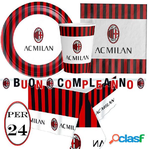 KIT N.13 AC MILAN - SET FESTA ROSSO NERA