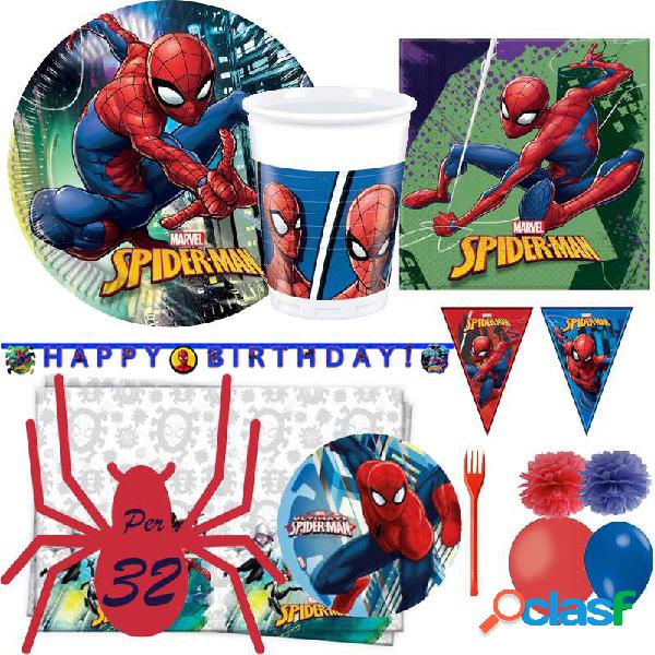 KIT N.63 SPIDERMAN TEAM UP - COORDINATO FESTA PER 32
