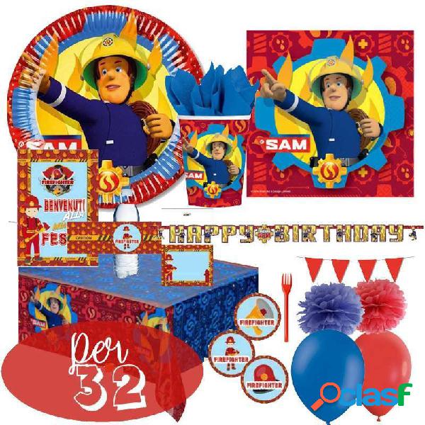 KIT N.72 SAM IL POMPIERE NEW - CON FESTA DI CARTA