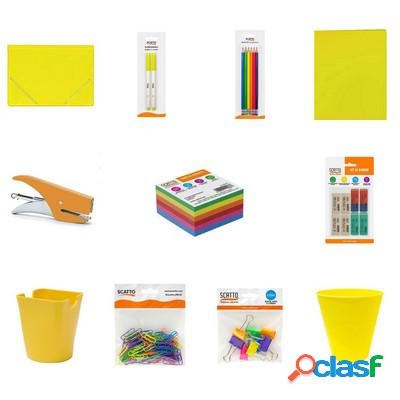 Kit Scrivania Scatto Medium colore giallo