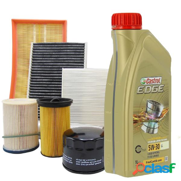 Kit tagliando filtri + Olio Castrol 5w30 Professional Audi