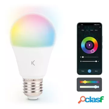 Ksix SmartLED RGB+CCT Lampadina - 9W, 806lm