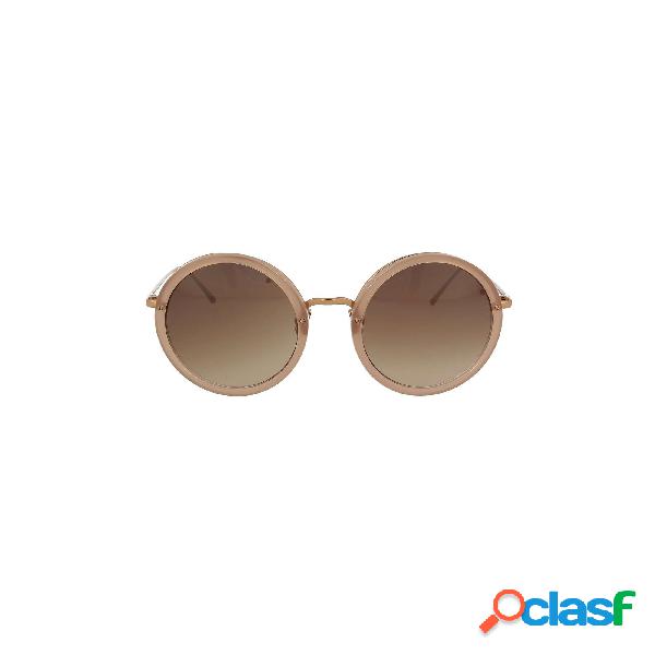 LINDA FARROW OCCHIALI DA SOLE DONNA LF239SC13 ACETATO BEIGE