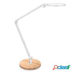 Lampada Giant - a led - con base in legno - bianco - Cep