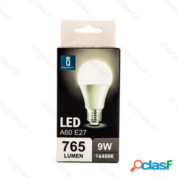 Lampadina Led A5 A60 9W Attacco E27 765 Lumen Color Box