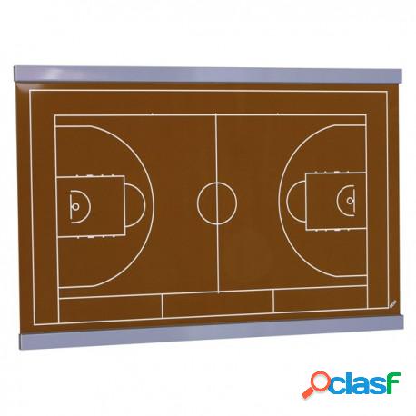 Lavagna Magnetica Scrivibile 90X60Cm Campo Da Basket Green