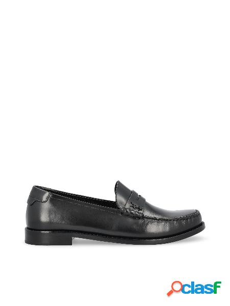 Le Loafer Monogram Penny Slippers In Pelle