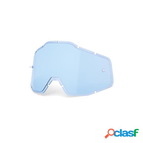 Lente di ricambio azzurra maschera 100% racecraft accuri