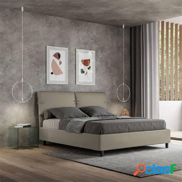 Letto Matrimoniale con contenitore Sleeper Tortora - Letti