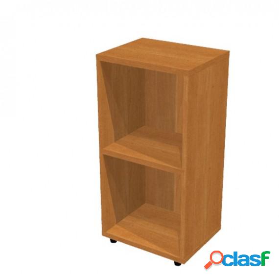 Libreria modulare bassa - a giorno - 40x32x81,5 cm - noce
