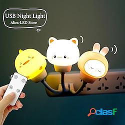 Luce Notturna USB Simpatico Cartone Animato Luce Notturna