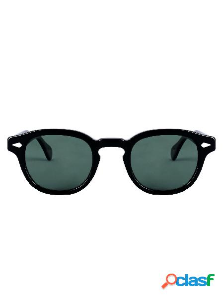 MOSCOT OCCHIALI DA SOLE UOMO LEMTOSHBLACK ACETATO NERO