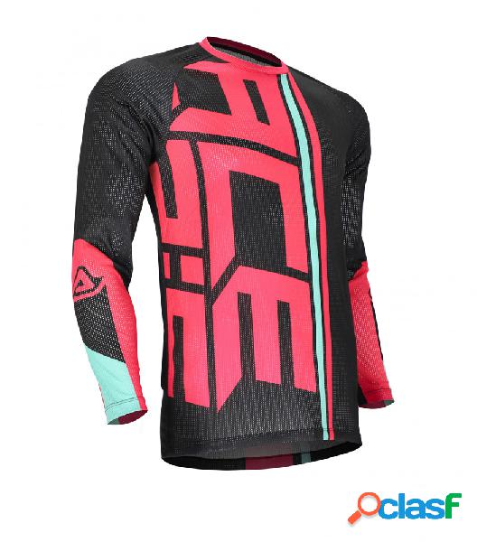 Maglia cross Acerbis J-WINDY ONE VENTED Nero Rosa