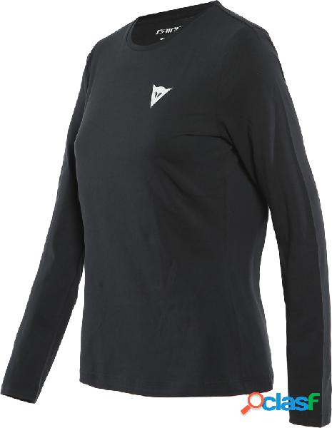 Maglia donna Dainese Paddock Lady Ls Nero Bianco