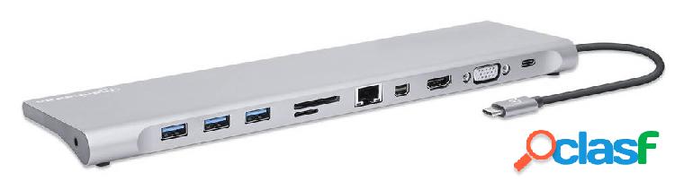 Manhattan 130578 Docking station USB-C® incl. funzione di
