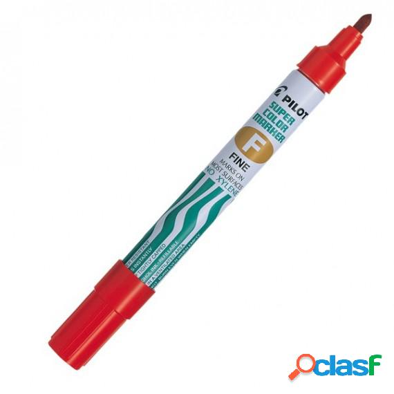 Marcatore Super Color - permanente - punta fine 4 mm - rosso