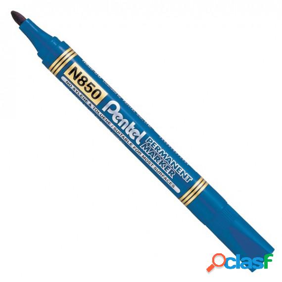 Marcatore permanente N850 - punta tonda - blu - Amiko Pentel