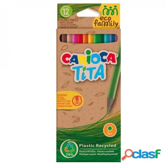 Matita colorata Tita Eco Family - colori assortiti - Carioca