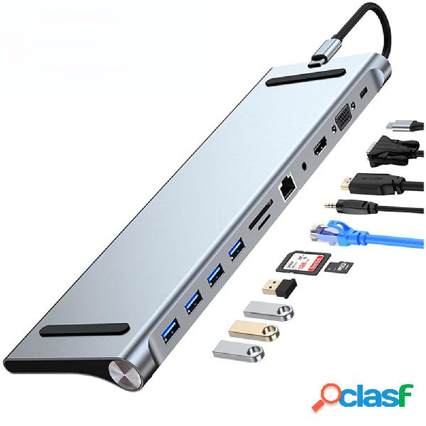 Mechzone 11 in 1 Tipo-C Docking Station USB-C Hub Adapter