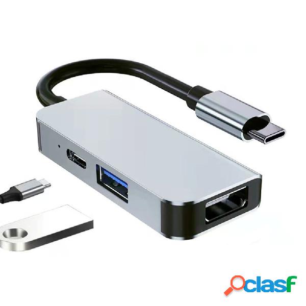 Mechzone 3 in 1 Tipo-C Docking Station USB-C Hub Adapter con