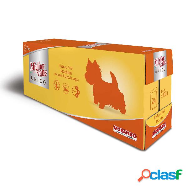 Migliorcane Unico Dog Adult Mini delicato patè Tacchino 100