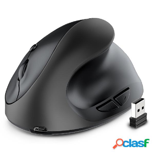 Mouse wireless 2.4G Mouse ergonomico regolabile 800-1600 DPI