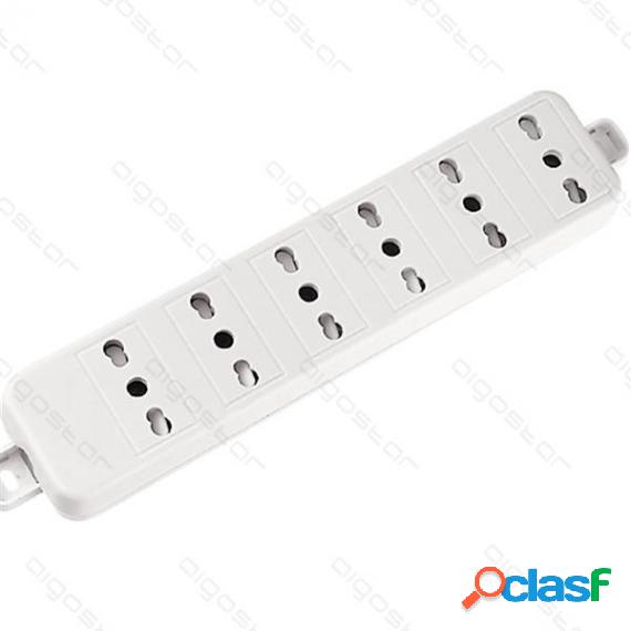 Multipresa Ciabatta Elettrica 6 Posti - Cavo Da 1,5 Metri -