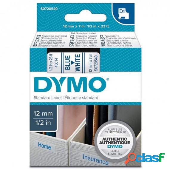 Nastro D1 450140 - 12 mm x 7 mt - blu/bianco - Dymo