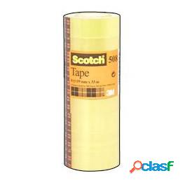 Nastro adesivo Scotch 508 - 15 mm x 10 mt - trasparente -