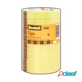 Nastro adesivo Scotch 508 - 19 mm x 66 mt - trasparente -