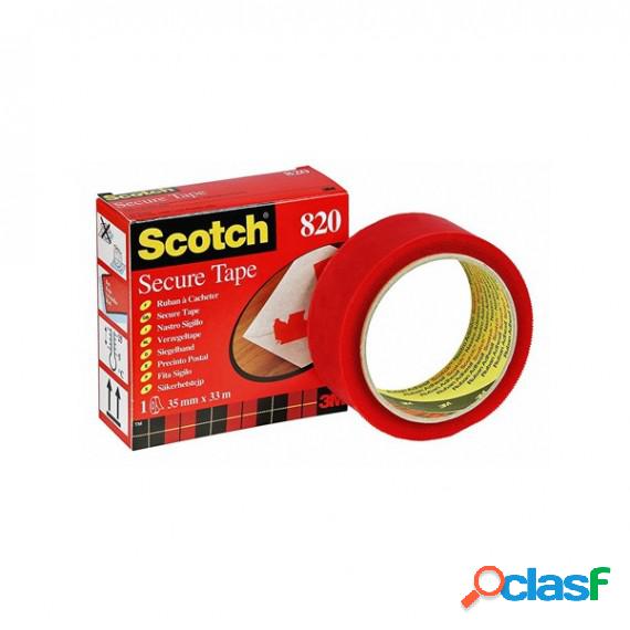Nastro antieffrazione Scotch Secure Tape - rosso - larghezza
