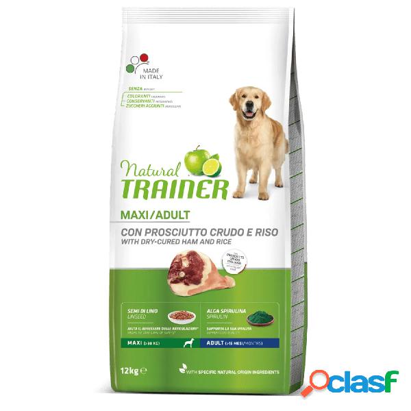 Natural Trainer Dog Adult Maxi con Prosciutto Crudo e Riso